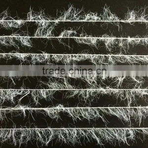 9nm Nylon Fancy Yarn / Feather Yarn Raw White on Cone thumbnail-1
