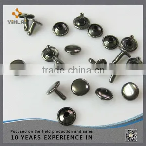 Black Nickle Copper Double Cap Rivet thumbnail-2