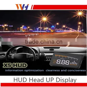 Hot Sale Universal Speeding Fuel Warning Windshield Project Alarm System Car Detector OBD Interface Car HUD Head Up Display thumbnail-6
