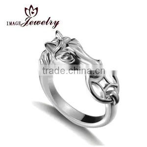 2014 New Products Horse Shape 925 Sterling Silver Gift Ring thumbnail-1