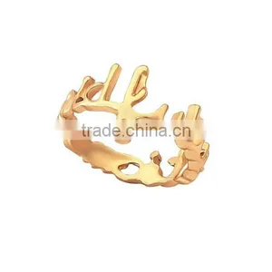 With Rhinestone Design 14K Gold Plated Ring For Girl thumbnail-1
