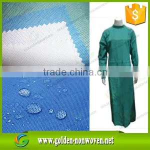 Sky Blue 35gsm Sms Nonwoven Operation Cap Fabric/smms Non Woven Cloth China Supplier/sms pp Spunbonded Non-woven Roll thumbnail-5
