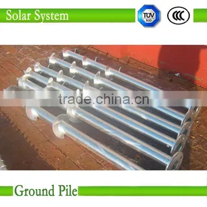 Galvanized Steel Spiral Helical Ground Screw Piles for Foundation of Solar Photovoltaic Brackets thumbnail-1