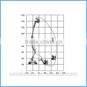 14M Mobile Articulating Indoor Man Lift thumbnail-2