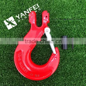 Yanfei Rigging Alloy Steel G80 Clevis Safety Sling Hook With Latch thumbnail-1