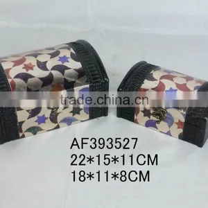 Wood Fabric Windmill Gift Jeweled Box thumbnail-1