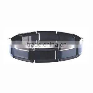 Black Bracelet for Men,jewelry,ceramic Bracelet,fashion Tungsten Bracelet, thumbnail-1