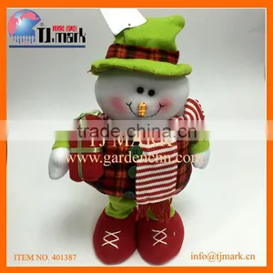 CHRISTMAS DOLLS SNOWMAN WITH GIFT BOX thumbnail-1