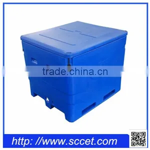 Rotational Molding Insulated Storage Bin for Fish, Fish Saving Container thumbnail-1