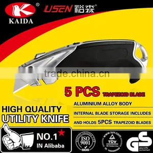 Heavy Duty Utility Cutter Knife With 5 PCS Spare Blades thumbnail-1