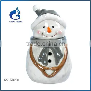 Cheap Ceramic Hedgehog Christmas Animal Gift Cookie Jars thumbnail-3