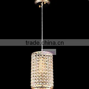 Golden Column-shaped Light & Attractive Led Crystal Chandelier thumbnail-1