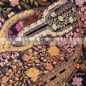 Black Ethnic Decorative Big Round Pillows Indian Cushion Covers Cotton Table Cover Table Mat Big Floor Round Throw Pillow Covers thumbnail-5