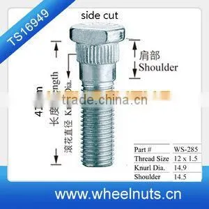 41mm Length Wheel Studs Knurl Side Cut Stud thumbnail-1