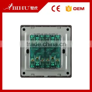 BIHU Brown or Silver Color Home Light Use 4 Gang 2 Way Switch With Cheap Price thumbnail-6