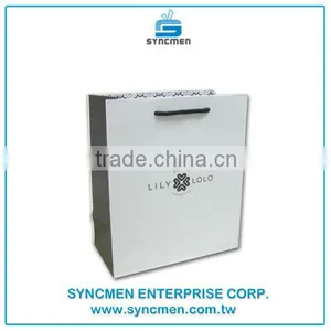 2016 High Quality Taiwan Factory With Pope Handle Custom Printed Paper Bags thumbnail-2