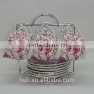 Wholesale Fine Price Ceramic Porcelain Coffee Cup and Saucer thumbnail-5