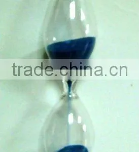 Brilliant Transparent Glass Brass Hourglass Sand Timer thumbnail-1