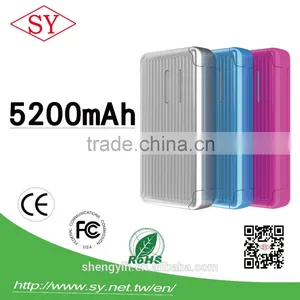Power Bank 5200 MAh Smart Phone Charger Dual Port Uniersal Phone Charger With Korean Battery OEM ODM 5200mah Power Bank thumbnail-1