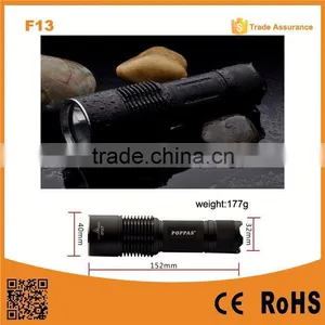 F13 High Power Aluminium Body Rechargeable Battery Led Rechargeable Torch Light thumbnail-1