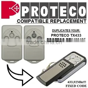 Replacement Remote for PROTECO TX433,PTX433405 433,92MHZ FIXED CODE thumbnail-1