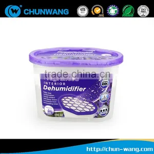 Free Samples 500ml Disposable Scent Calcium Chloride Home Desiccant Air Dehumidifier Box thumbnail-3
