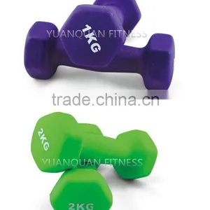 Body Building Home Gym Equipment Heavy Duty Custom Hex Neoprene Dumbbell Set thumbnail-3