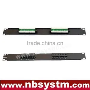 12 Port UTP Cat5e Cat6 Patch Panel 19" 1U,110 IDC thumbnail-1