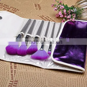 16 Pcs Professional Makeup Brush Sets Cosmetic Brushes Kit + Purple Leather Case thumbnail-4