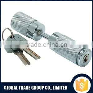 Trailer Hitch Pin Lock Includes Two Nickle Brass Keys Lock 1/4" Trailer Coupler Pin Lock A1995 thumbnail-1