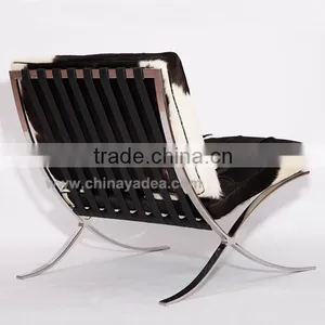 Cowhide Barcelona Chair for Living Room thumbnail-5