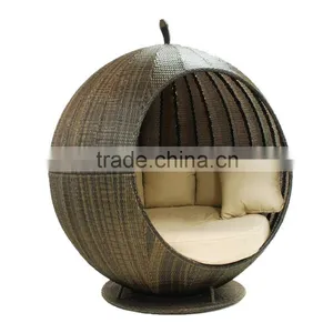 Wholesale China Manufacture Modern Round Rattan Daybed thumbnail-2
