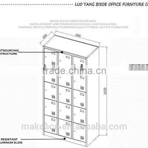 New Design 15 Door Clothes Locker thumbnail-6