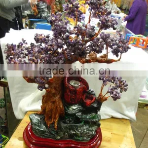 Magic Design Natural Rock Amethyst Crystal Trees thumbnail-1