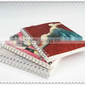 2014 High Quality Paper With Plastic Cover Spiral Notebook Printing thumbnail-1