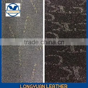 Shiny Artificial Leather Woven Back Glitter pu Leather for Shoes thumbnail-4