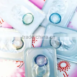 Wholesale 14.5mm 3 Tone Monthly Color Contacts Seeshell Korea Contact Lens thumbnail-1