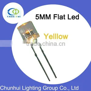 5mm Flat Head Led Dip Yellow thumbnail-1