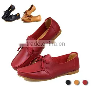 2015 High Quality Cowhide Women Flats Casual Style Genuine Leather Flat Shoes Fashion Woman Tennis Moccasins Breathable Sneakers thumbnail-1