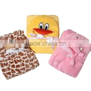 Children's Cartoon Baby Blanket Kids Bathing Wrap Robe thumbnail-1