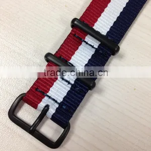 Wholesale French Flag Nato Nylon Watch Band With Pvd Hardware thumbnail-2