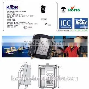 Heavy Duty Industrial Emergency Phone With SOS Vandal Resistant Telephone KNEX1 thumbnail-5