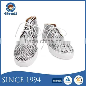 Fashionable Girls High Top Lace-up Special Grain Sneaker Boots Shoes thumbnail-1