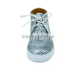 Fashionable Girls High Top Lace-up Special Grain Sneaker Boots Shoes thumbnail-4