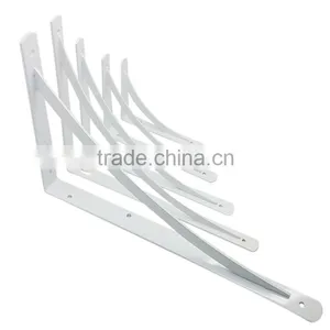 White Triangle Metal Shelf Brackets 5 Sizes Available to Meet Different Sizes of Shelves thumbnail-6