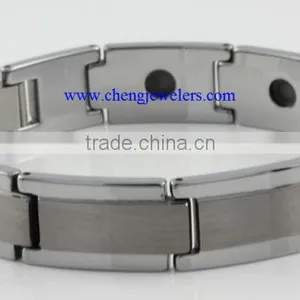 Brushed Tungsten Bracelet 12.5mm Width High Quality Tungsten Bracelet thumbnail-1