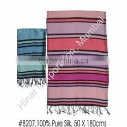 Stripes Silk Scarves100% Pure Silk8207 thumbnail-1