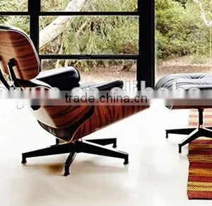 100% Italian Leather Sofa Lounge Chair Ottoman Footstool Retro Furniture thumbnail-2