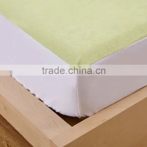 Green Cotton Terry Cal King Queen or Full Mattress Protector thumbnail-3