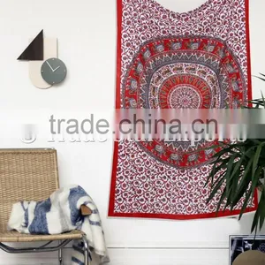 Twin Size Ombre Mandala With Elephant Wall Art Psychedelic Boho Hippie Wall Decor Tapestry thumbnail-1